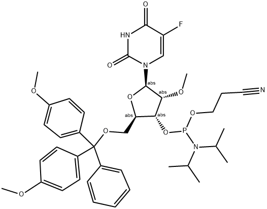 2'-O-METHYL-5-FLUORO-U CEP Struktur