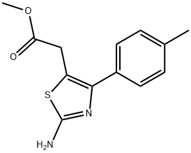 METHYL 2-(2-AMINO-4-P-TOLYLTHIAZOL-5-YL)ACETATE Struktur