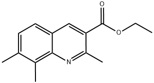 2,7,8-TRIMETIL-3-QUINOLINECARBOXYLIC ACID ETHYL ESTER Struktur