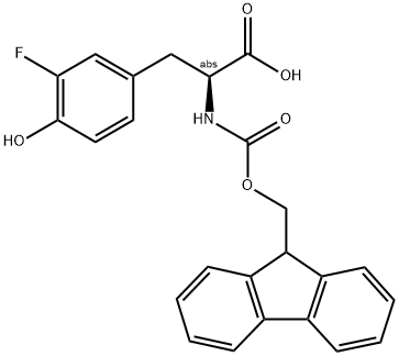 (S)-FMOC-3-FLUOROTYROSINE Struktur