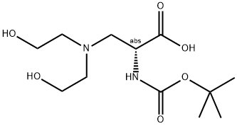 BOC-BETA-N,N-DIETHANOLAMINO-D-ALA Struktur