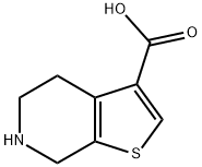 4,5,6,7-TETRAHYDROTHIENO[2,3-C]PYRIDINE-3-CARBOXYLIC ACID Struktur