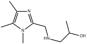 1-[(1,4,5-TRIMETHYL-1H-IMIDAZOL-2-YLMETHYL)-AMINO]-PROPAN-2-OL Struktur