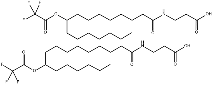 N-(9-TRIFLUOROACETOXYHEXADECANOYL)-BETA-ALANINE AND N-(10-TRIFLUOROACETOXYHEXADECANOYL)-BETA-ALANINE Struktur