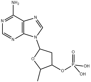 PHOSPHORIC ACID [5-(6-AMINOPURIN-9-YL)-2-METHYLTETRAHYDROFURAN-3-YL] ESTER Struktur