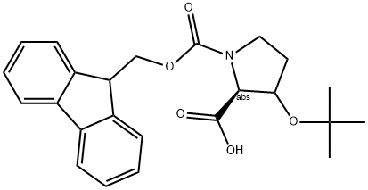 FMOC-O-TERT-BUTYL-L-HYDROXYPROLINE Struktur