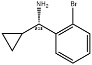 (1S)(2-BROMOPHENYL)CYCLOPROPYLMETHYLAMINE Struktur