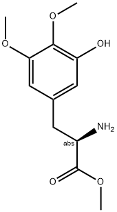 METHYL (2R)-2-AMINO-3-(3-HYDROXY-4,5-DIMETHOXYPHENYL)PROPANOATE Struktur