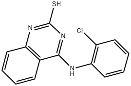 4-[(2-CHLOROPHENYL)AMINO]QUINAZOLINE-2-THIOL Struktur