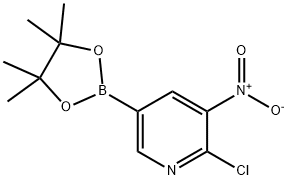 2-CHLORO-3-NITROPYRIDINE-5-BORONIC ACID PINACOL ESTER Struktur