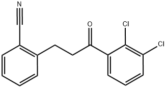 3-(2-CYANOPHENYL)-2',3'-DICHLOROPROPIOPHENONE Struktur