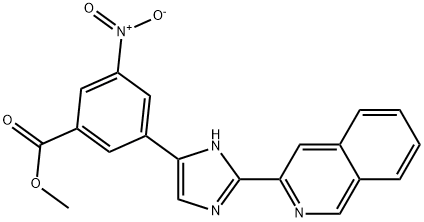 METHYL 3-(2-(ISOQUINOLIN-3-YL)-1H-IMIDAZOL-5-YL)-5-NITROBENZOATE Struktur