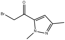 2-BROMO-1-(1,3-DIMETHYL-1H-PYRAZOL-5-YL)ETHANONE Struktur