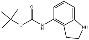 TERT-BUTYL INDOLIN-4-YLCARBAMATE Struktur