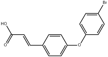 (E)-3-(4-(4-BROMOPHENOXY)PHENYL)ACRYLIC ACID Struktur