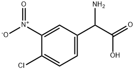 AMINO-(4-CHLORO-3-NITRO-PHENYL)-ACETIC ACID Struktur