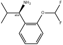 (1R)-1-[2-(DIFLUOROMETHOXY)PHENYL]-2-METHYLPROPYLAMINE Struktur