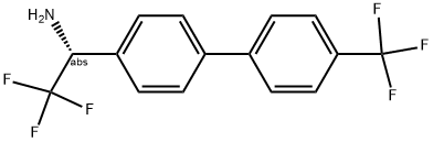 (1R)-2,2,2-TRIFLUORO-1-(4-[4-(TRIFLUOROMETHYL)PHENYL]PHENYL)ETHYLAMINE Struktur