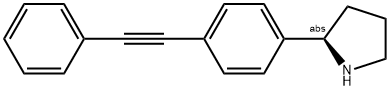 (2R)-2-[4-(2-PHENYLETHYNYL)PHENYL]PYRROLIDINE Struktur