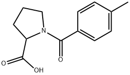 1-(4-METHYLBENZOYL)PYRROLIDINE-2-CARBOXYLIC ACID Struktur