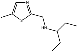 (1-ETHYL-PROPYL)-(5-METHYL-THIAZOL-2-YLMETHYL)-AMINE Struktur