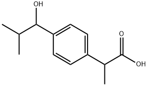 2-[4-(1-HYDROXY-2-METHYLPROPYL)PHENYL]PROPANOIC ACID Struktur