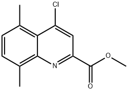 METHYL 4-CHLORO-5,8-DIMETHYLQUINOLINE-2-CARBOXYLATE Struktur