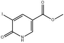 METHYL 5-IODO-6-OXO-1,6-DIHYDRO-3-PYRIDINECARBOXYLATE Struktur