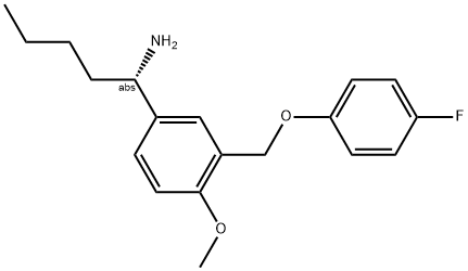 (1S)-1-(3-[(4-FLUOROPHENOXY)METHYL]-4-METHOXYPHENYL)PENTYLAMINE Struktur