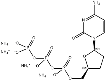 2',3'-DIDEOXYCYTIDINE 5'-TRIPHOSPHATE, TETRAAMMONIUM SALT Struktur