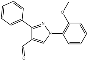 1-(2-METHOXYPHENYL)-3-PHENYL-1H-PYRAZOLE-4-CARBALDEHYDE Struktur