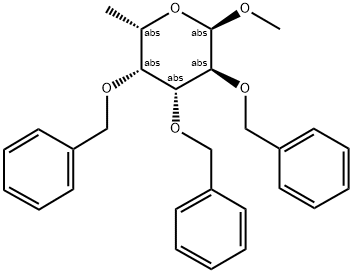 METHYL 2,3,4-TRI-O-BENZYL-ALPHA-L-FUCOPYRANOSIDE Struktur