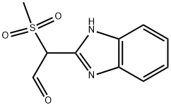 1H-BENZIMIDAZOL-2-YL(METHYLSULFONYL)ACETALDEHYDE Struktur