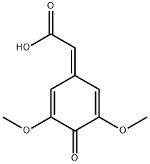 (3,5-DIMETHOXY-4-OXOCYCLOHEXA-2,5-DIEN-1-YLIDENE)ACETIC ACID Struktur