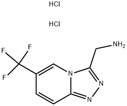 [6-(TRIFLUOROMETHYL)[1,2,4]TRIAZOLO[4,3-A]PYRIDIN-3-YL]METHYLAMINE DIHYDROCHLORIDE Struktur