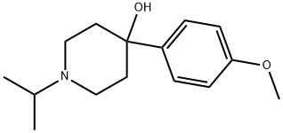 4-HYDROXY-4-(4-METHOXYPHENYL)-1-ISOPROPYLPIPERIDINE Struktur