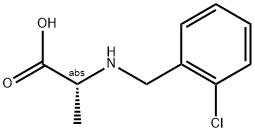 (2R)-2-[(2-CHLOROBENZYL)AMINO]PROPANOIC ACID Struktur