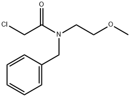 N-BENZYL-2-CHLORO-N-(2-METHOXYETHYL)ACETAMIDE Struktur