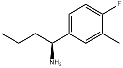 (1S)-1-(4-FLUORO-3-METHYLPHENYL)BUTYLAMINE Struktur