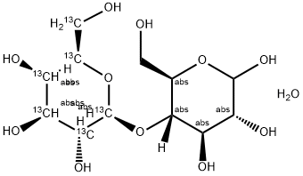 4-O-BETA-D-[UL-13C6]GALACTOPYRANOSYL-D-GLUCOSE Struktur