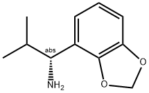 1-(2H-BENZO[D]1,3-DIOXOLEN-4-YL)(1R)-2-METHYLPROPYLAMINE Struktur