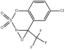 6-CHLORO-7B-TRIFLUOROMETHYL-7BH-1,3-DIOXA-2-THIA-1A-AZA-CYCLOPROPA[A]NAPHTHALENE 2,2-DIOXIDE Struktur