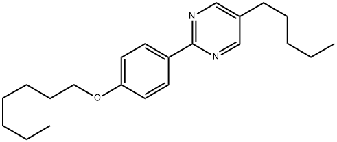 2-(4-HEPTYLOXY-PHENYL)-5-N-PENTYL-PYRIMIDINE Struktur