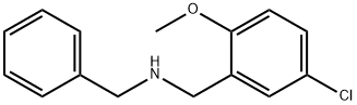 N-BENZYL-1-(5-CHLORO-2-METHOXYPHENYL)METHANAMINE Struktur