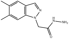 (5,6-DIMETHYL-INDAZOL-1-YL)-ACETIC ACID HYDRAZIDE Struktur