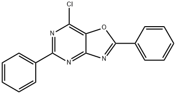 7-CHLORO-2,5-DIPHENYL[1,3]OXAZOLO[4,5-D]PYRIMIDINE Struktur