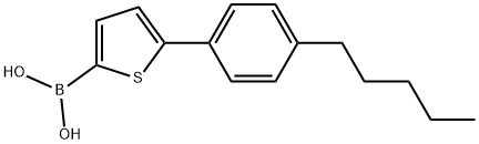 5-(4-PENTYLPHENYL)THIOPHENE-2-BORONIC ACID Struktur