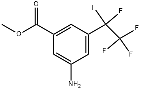 METHYL 3-AMINO-5-(PENTAFLUOROETHYL)BENZOATE Struktur