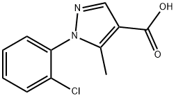 1-(2-CHLOROPHENYL)-5-METHYL-1H-PYRAZOLE-4-CARBOXYLIC ACID Struktur