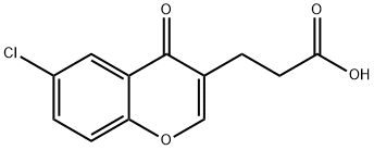 6-CHLOROCHROMONE-3-PROPIONIC ACID Struktur